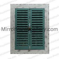 Blind Window Wood Frame Wall Decor 